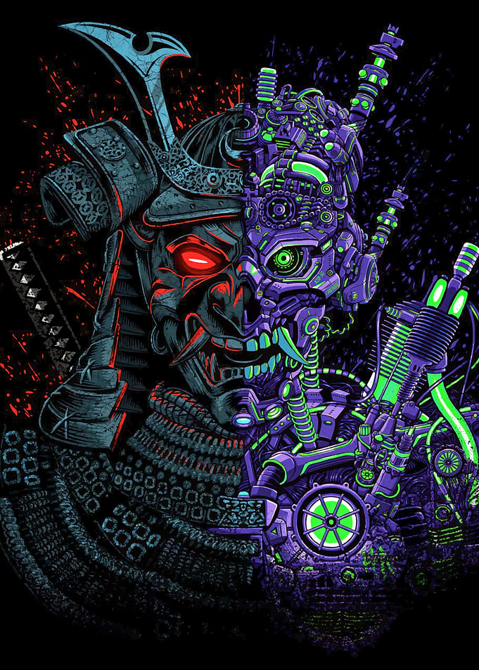 Cyberpunk Samurai Fusion