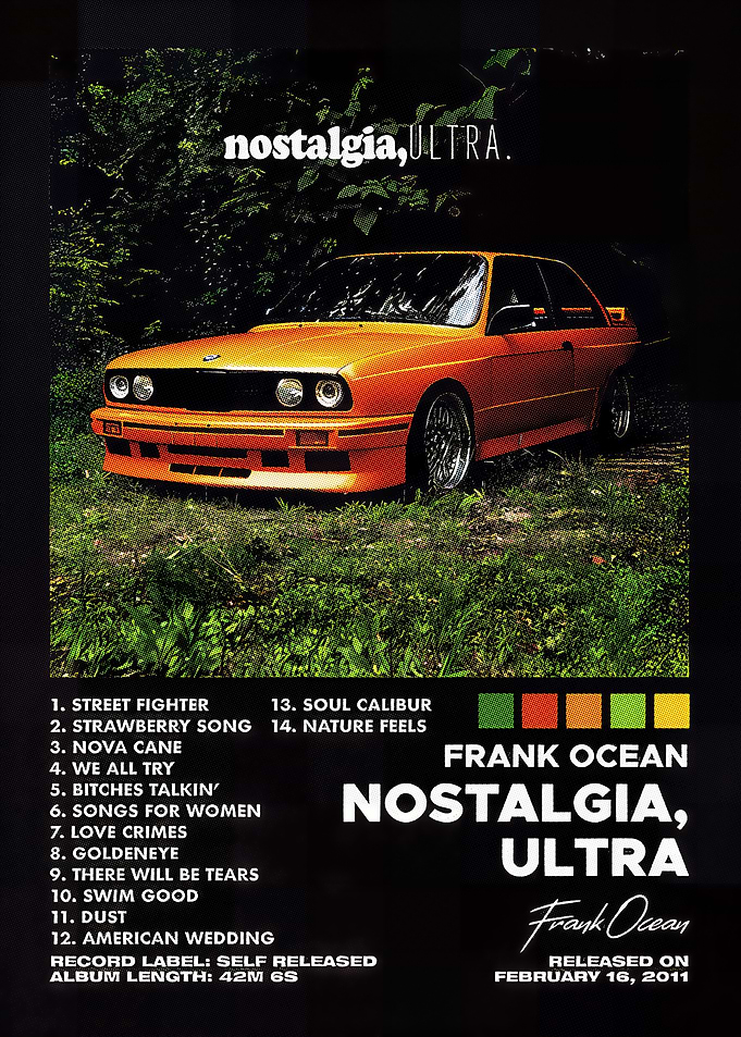 Frank Ocean Nostalgia, Ultra Album Cover