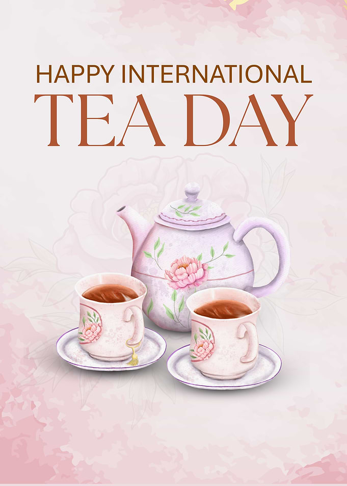 Happy International Tea Day Illustration