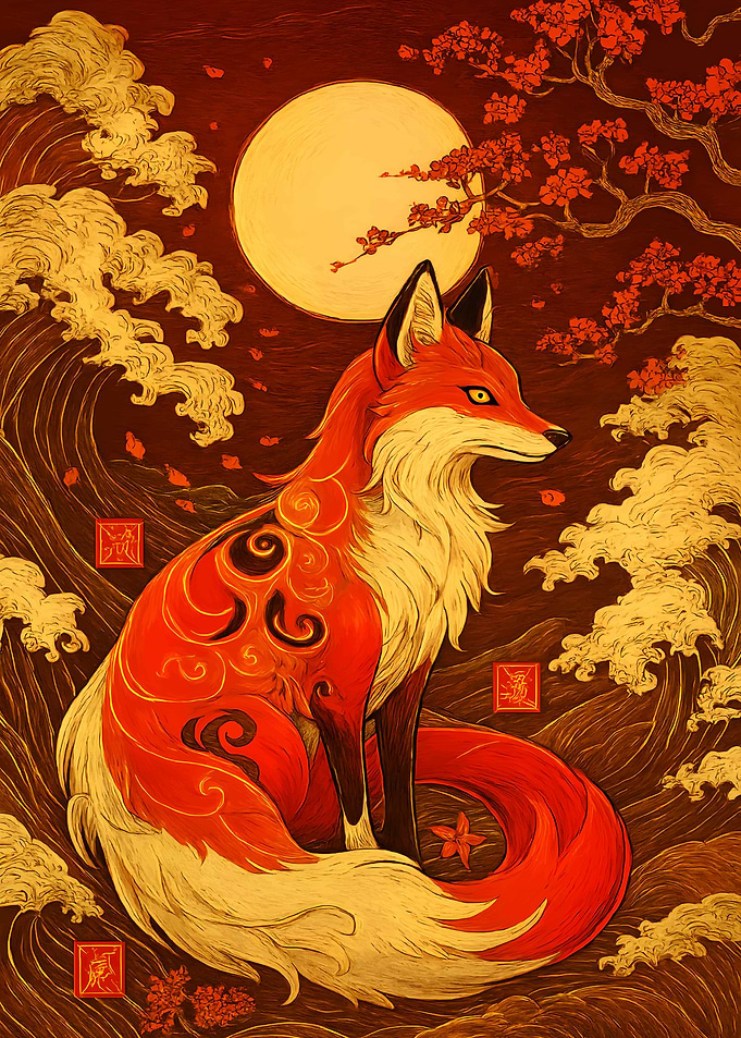 Fox in Japanese Art