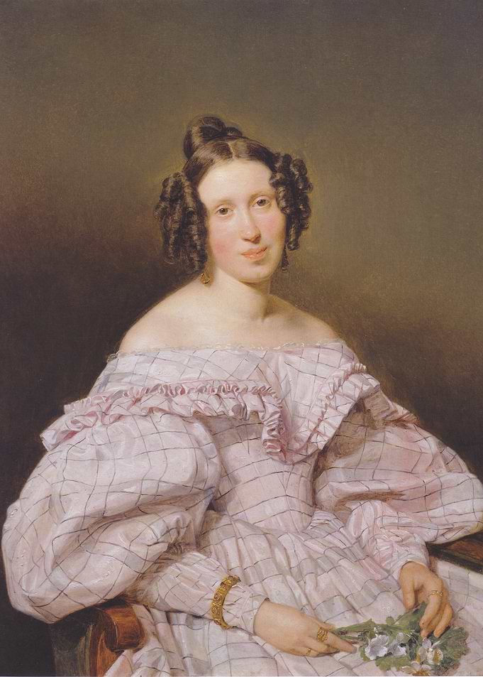 Portrait of a Woman with Flowers
