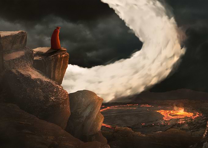 Dante Alighieri 700th Death Commemoration - Lava Field
