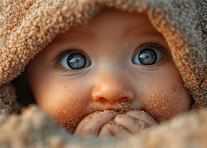 Baby with Sand