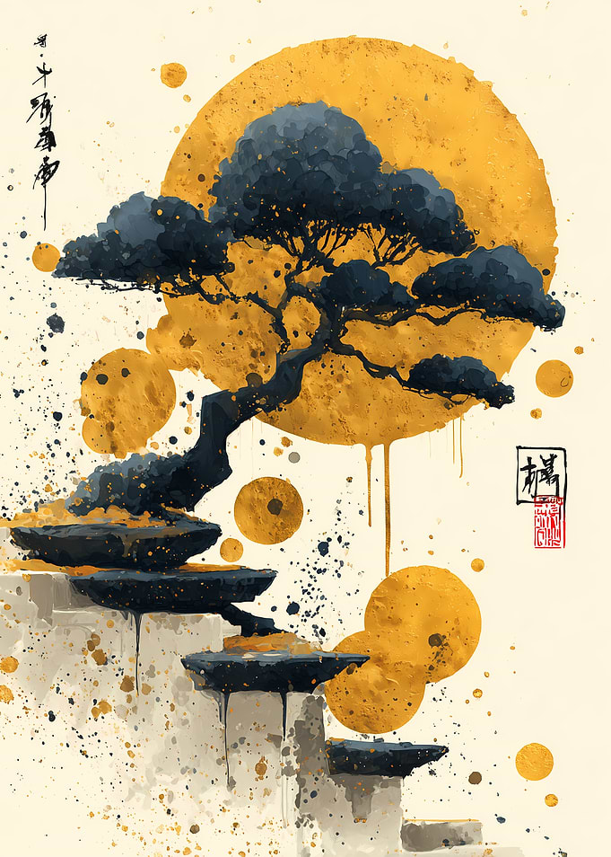 Golden Sun Bonsai Tree