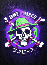 One Piece Neon Skull Jolly Roger