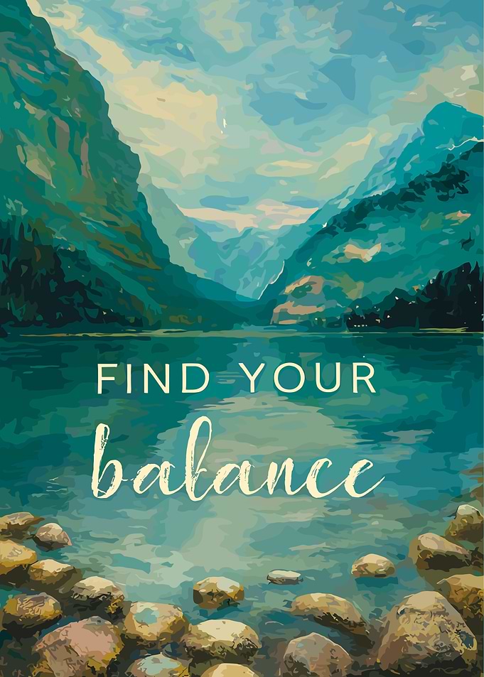 Find Your Balance Landscape Art
