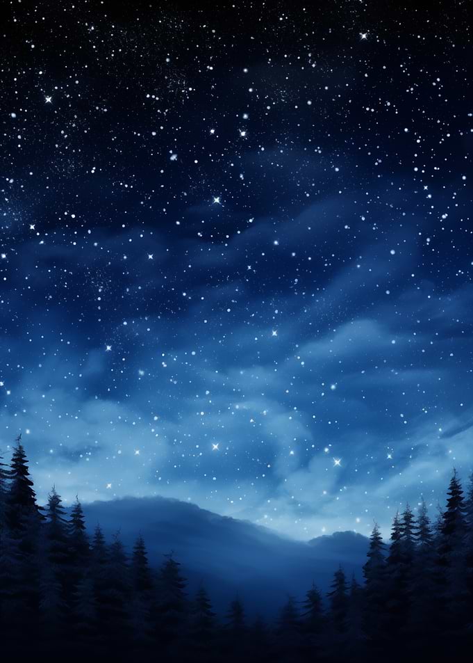 Starry Night Landscape