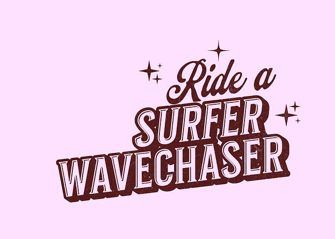 Ride a Surfer Wavechaser Text Art
