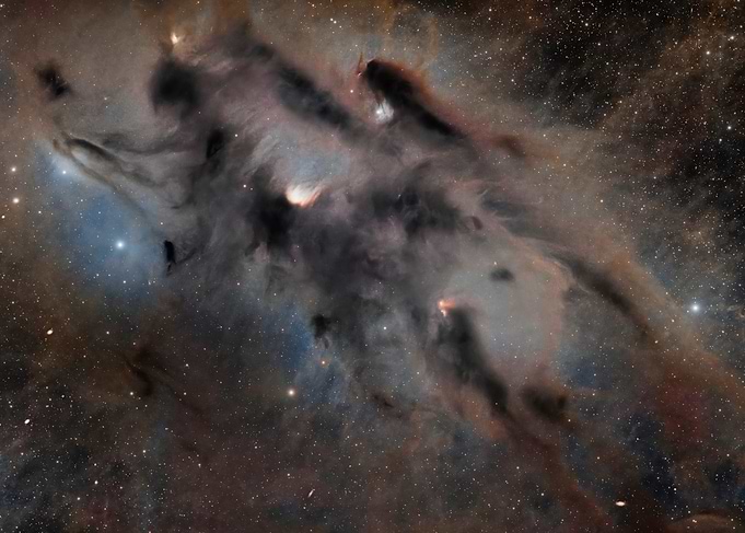 Cosmic Dust Clouds in Space