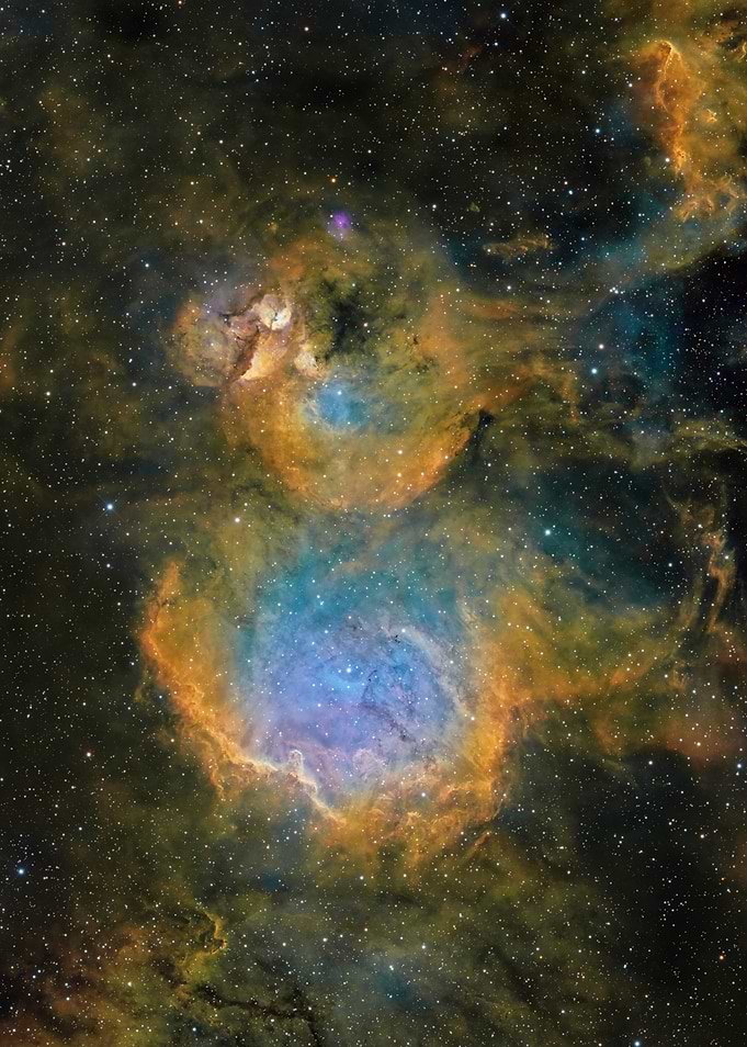 Colorful Nebula in Deep Space