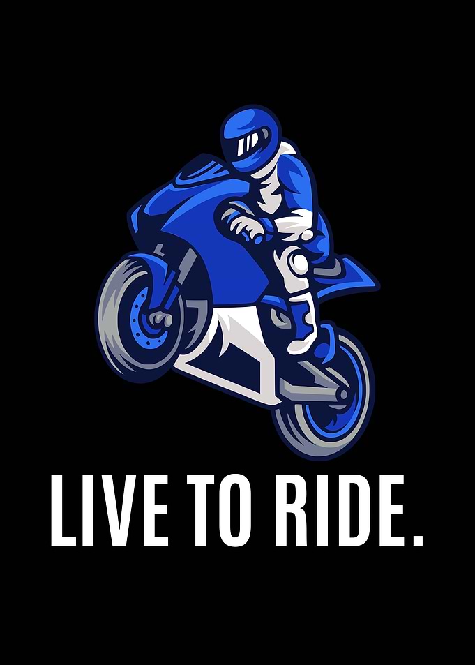 Live to Ride Motorcycle Graphic