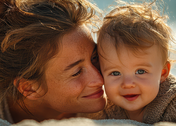 Mother and Baby Portrait