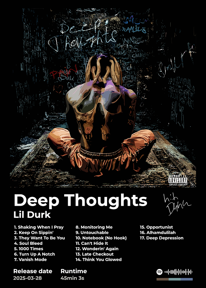Lil Durk - Deep Thoughts Album Art