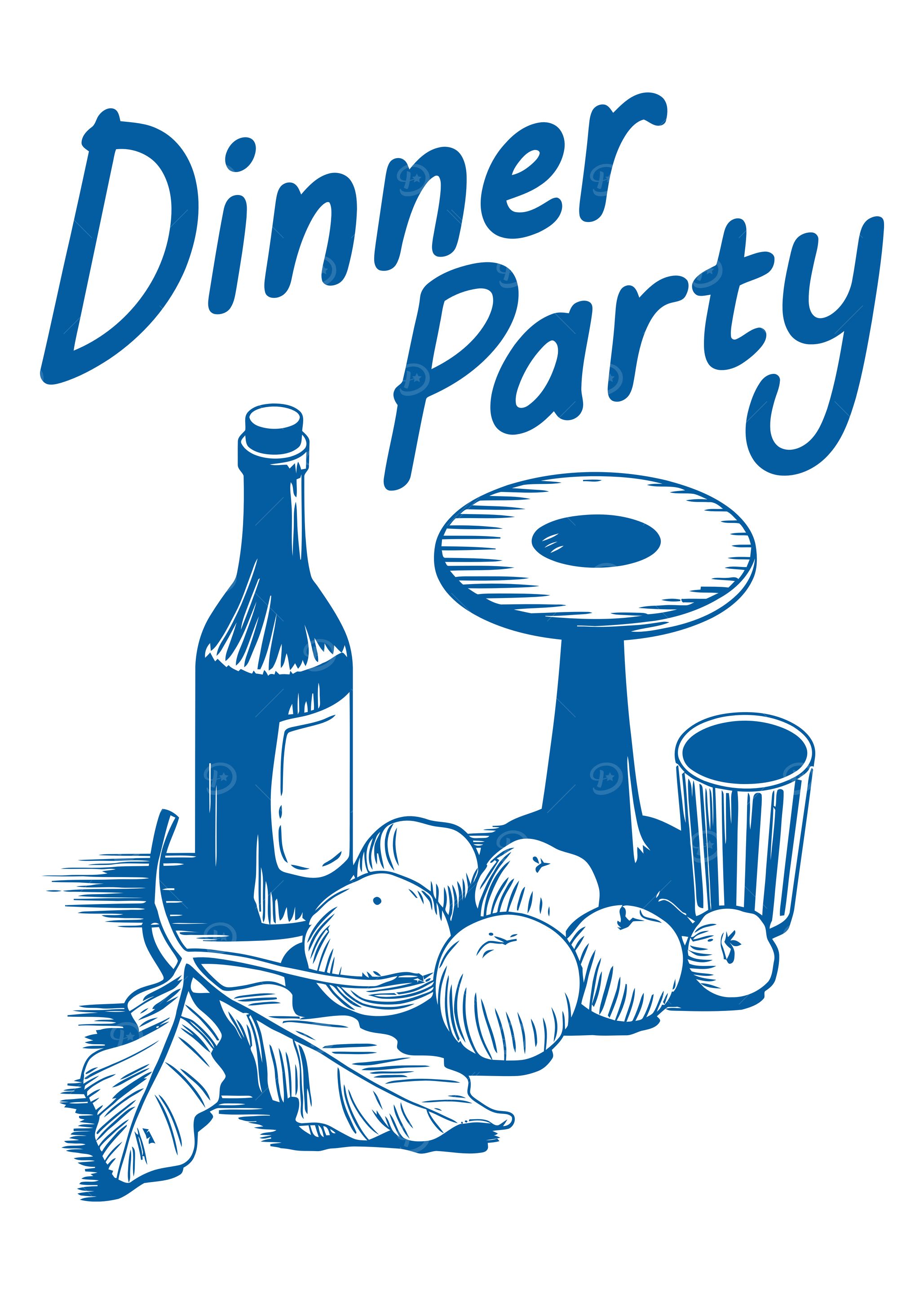 Dinner Party Blue
