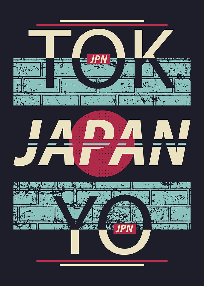 Tokyo Japan Graphic Art