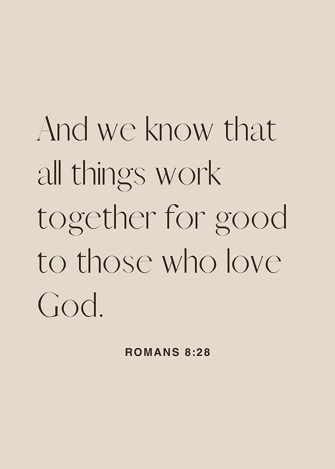 Romans 8:28 Scripture Art