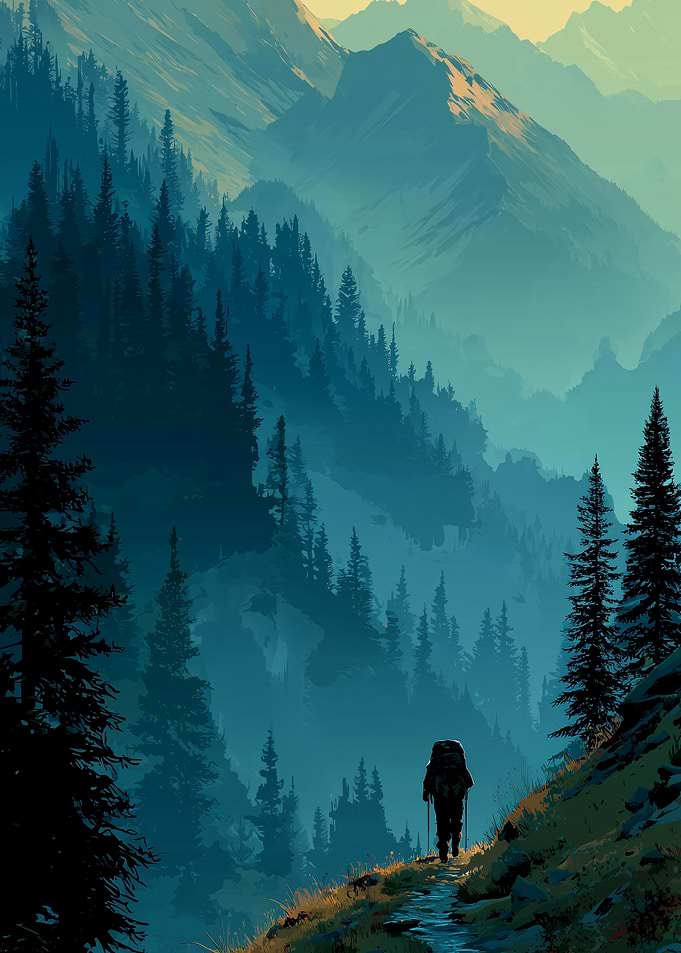 Wanderer of Blue Pines