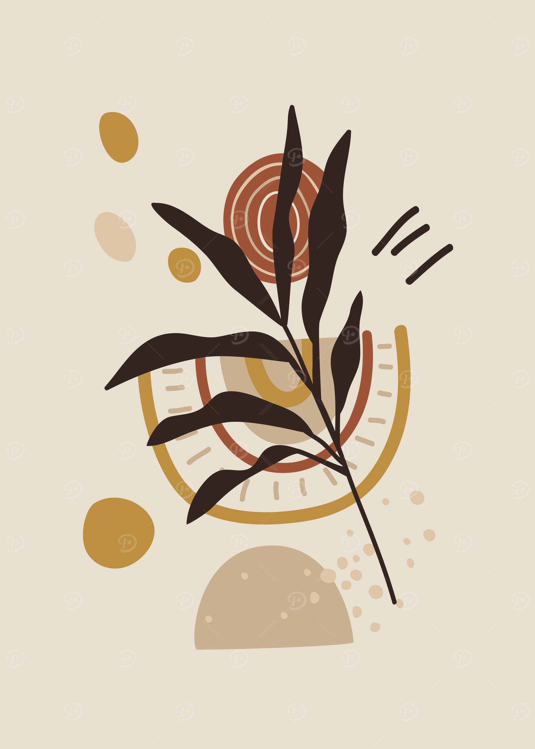 Abstract Botanical Art Print