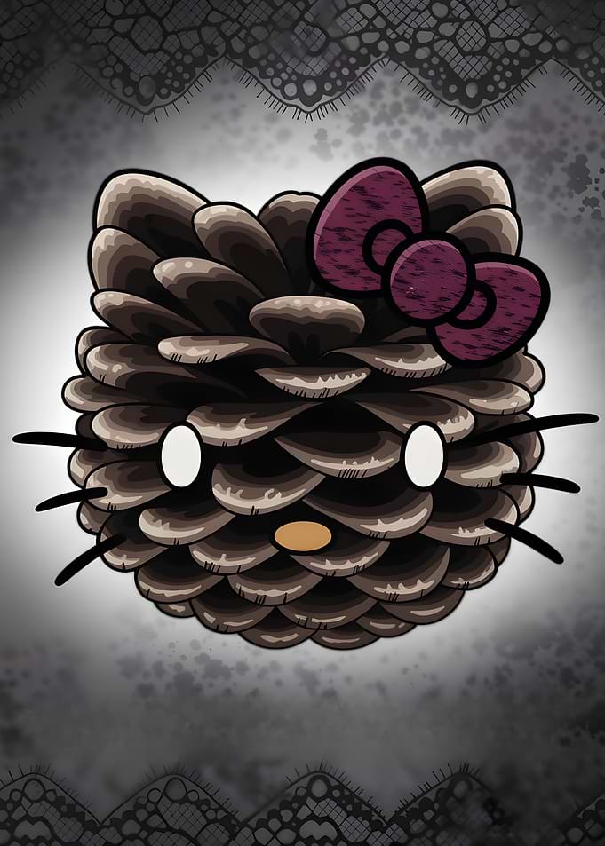Pine Cone Kitty Mashup