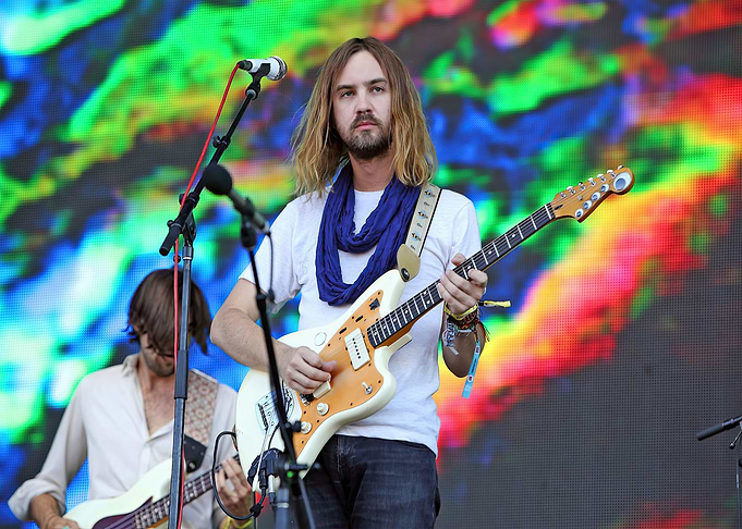 Tame Impala performing live on stage