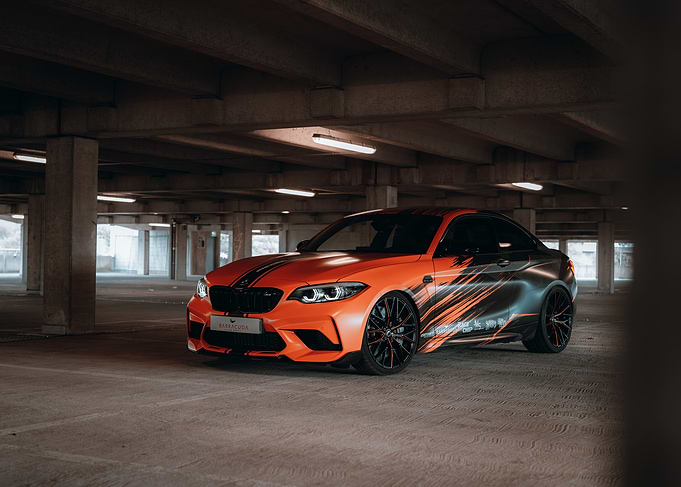Orange and Black BMW M2 Coupe