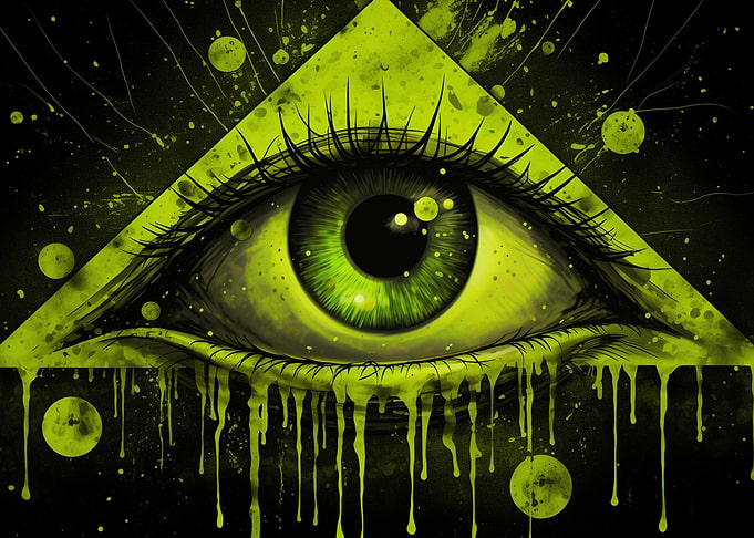 Green Eye in Triangle