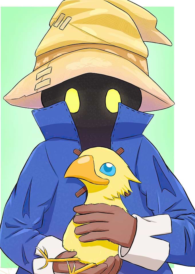 Vivi Ornitier and Chocobo