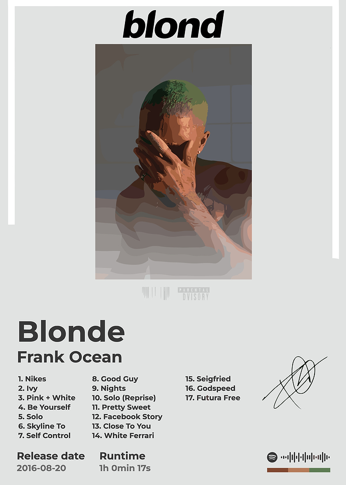 Frank Ocean Blonde Album Cover
