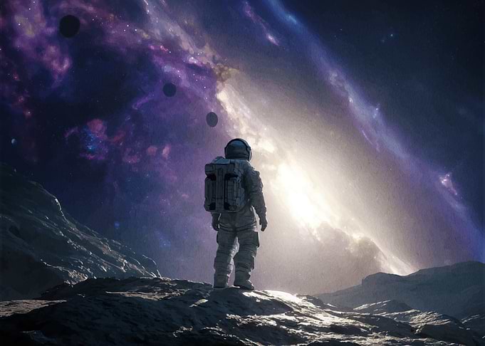 Astronaut on Alien Planet