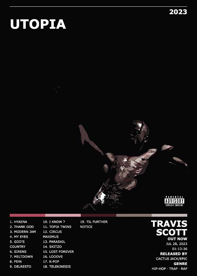 Travis Scott Utopia Album Cover