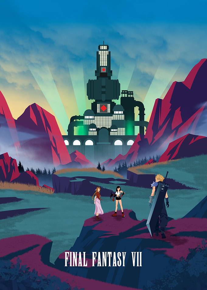 Final Fantasy VII Minimalist Poster