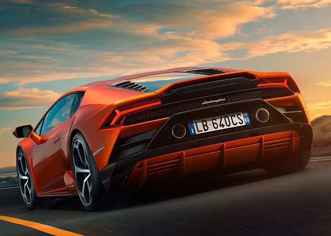 Lamborghini Huracan on the Road