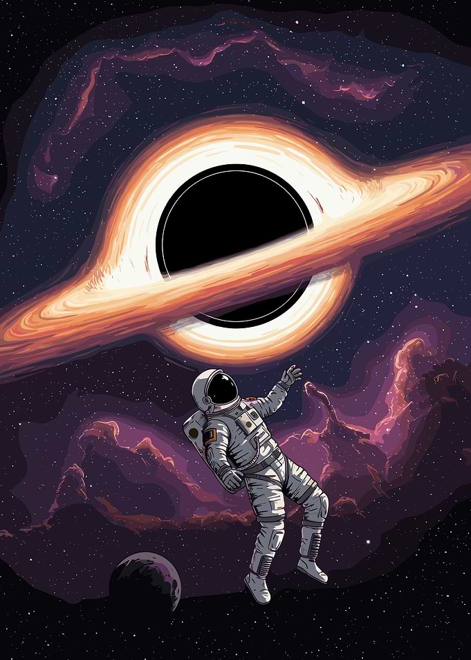 Astronaut Black Hole Interstellar