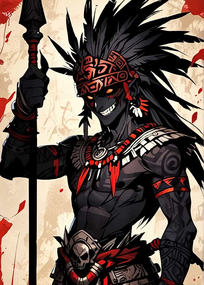 Aztec Warrior Spear