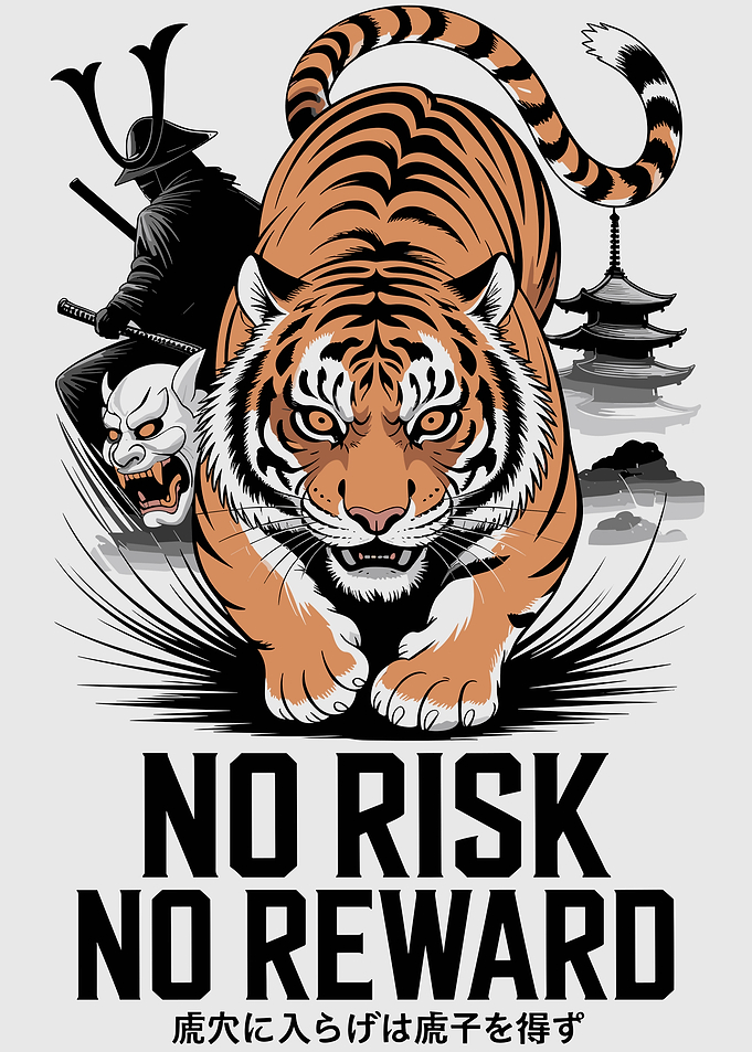Tiger, Samurai, and Japanese Elements