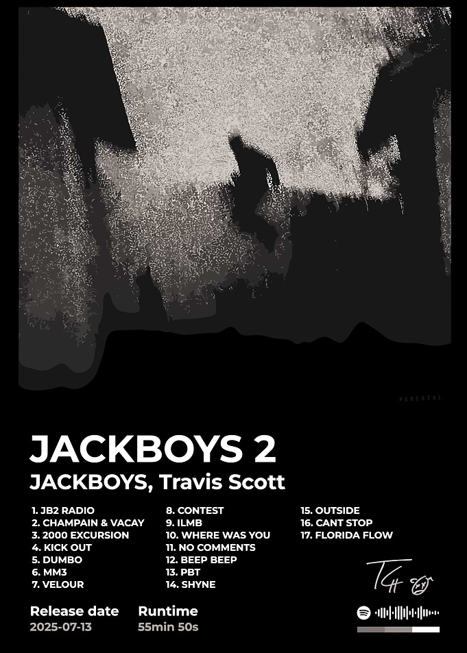 TRAVIS SCOTT JACKBOYS 2 Album Cover Art