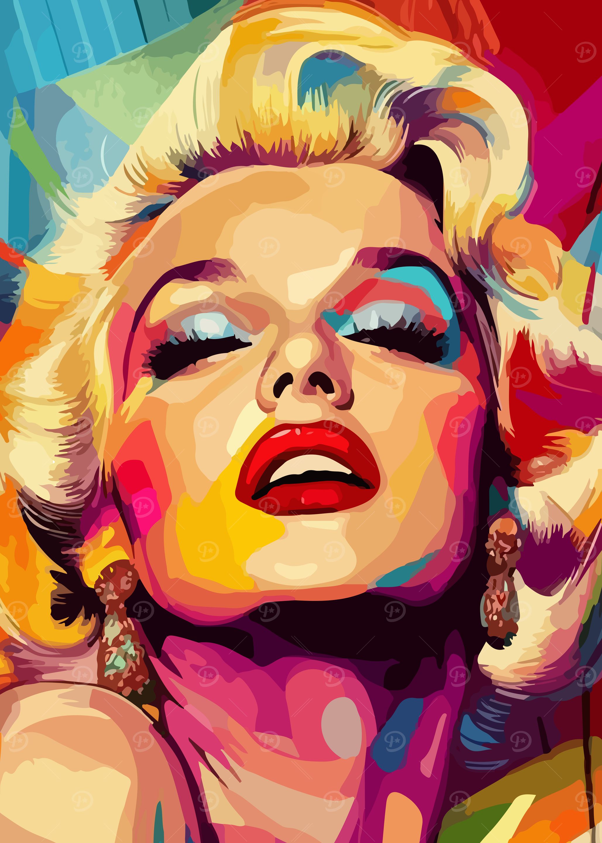 Marilyn Monroe Pop Art Portrait