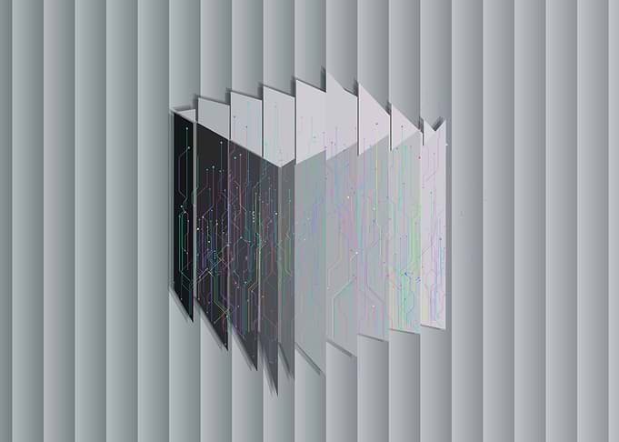 Abstract Circuit Board Layers