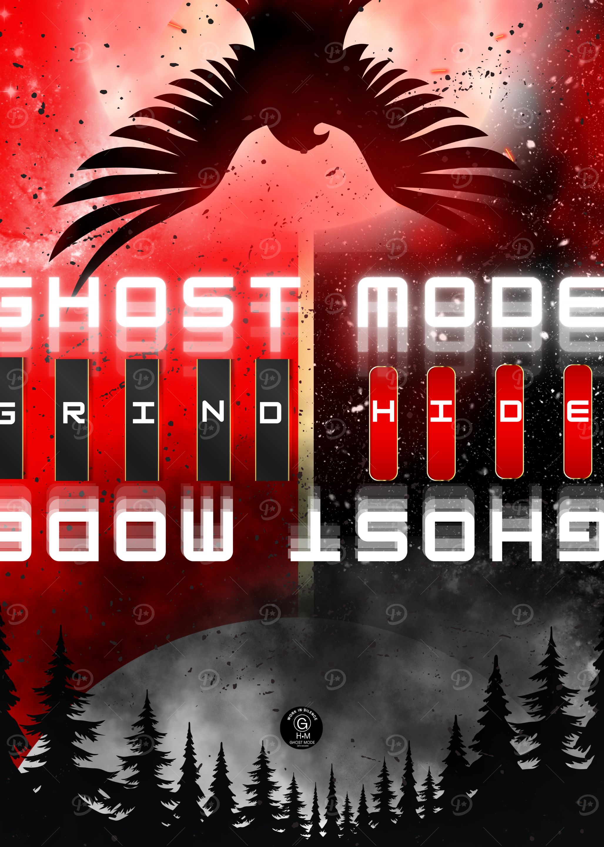 Ghost Mode Grind Hide Digital Art