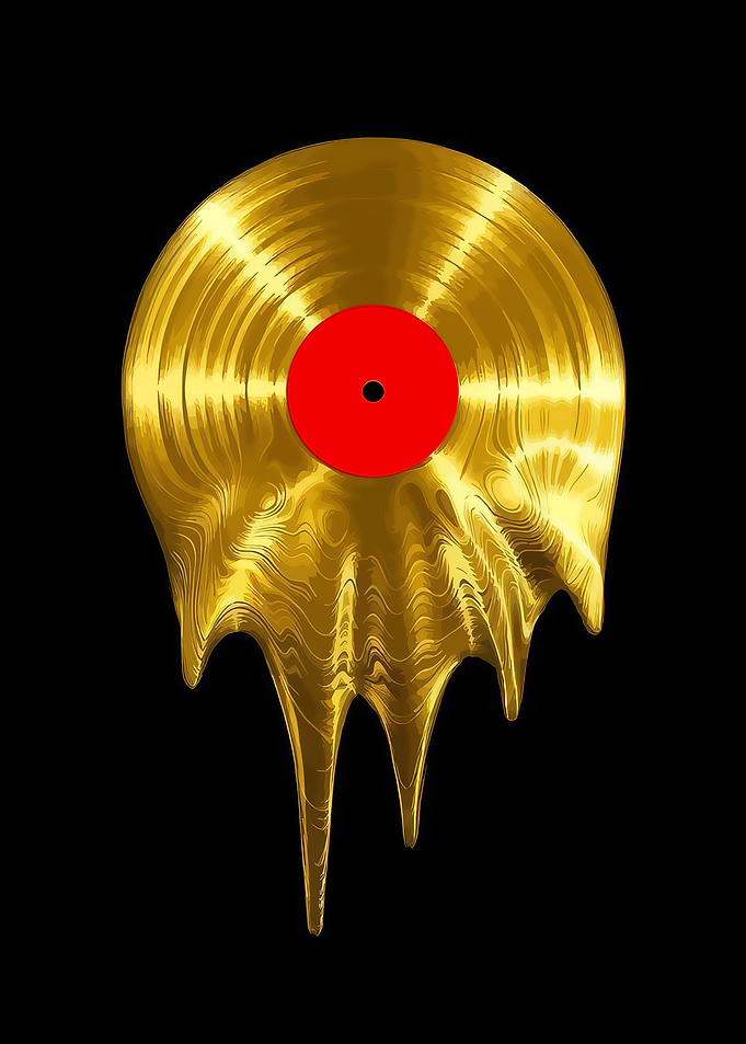 Gold Vinyl Melting Record