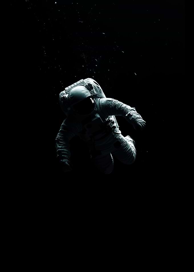 Astronaut in Dark Space