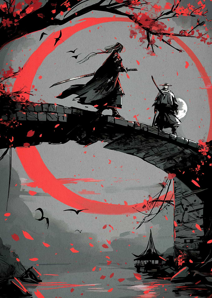 Samurai Bridge Cherry Blossoms