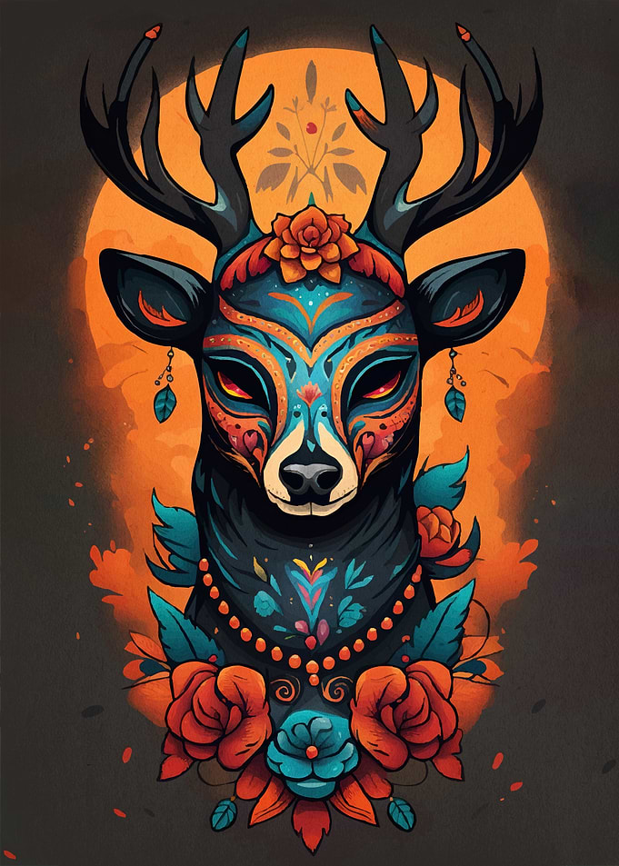 Ornate Deer Floral Decorations