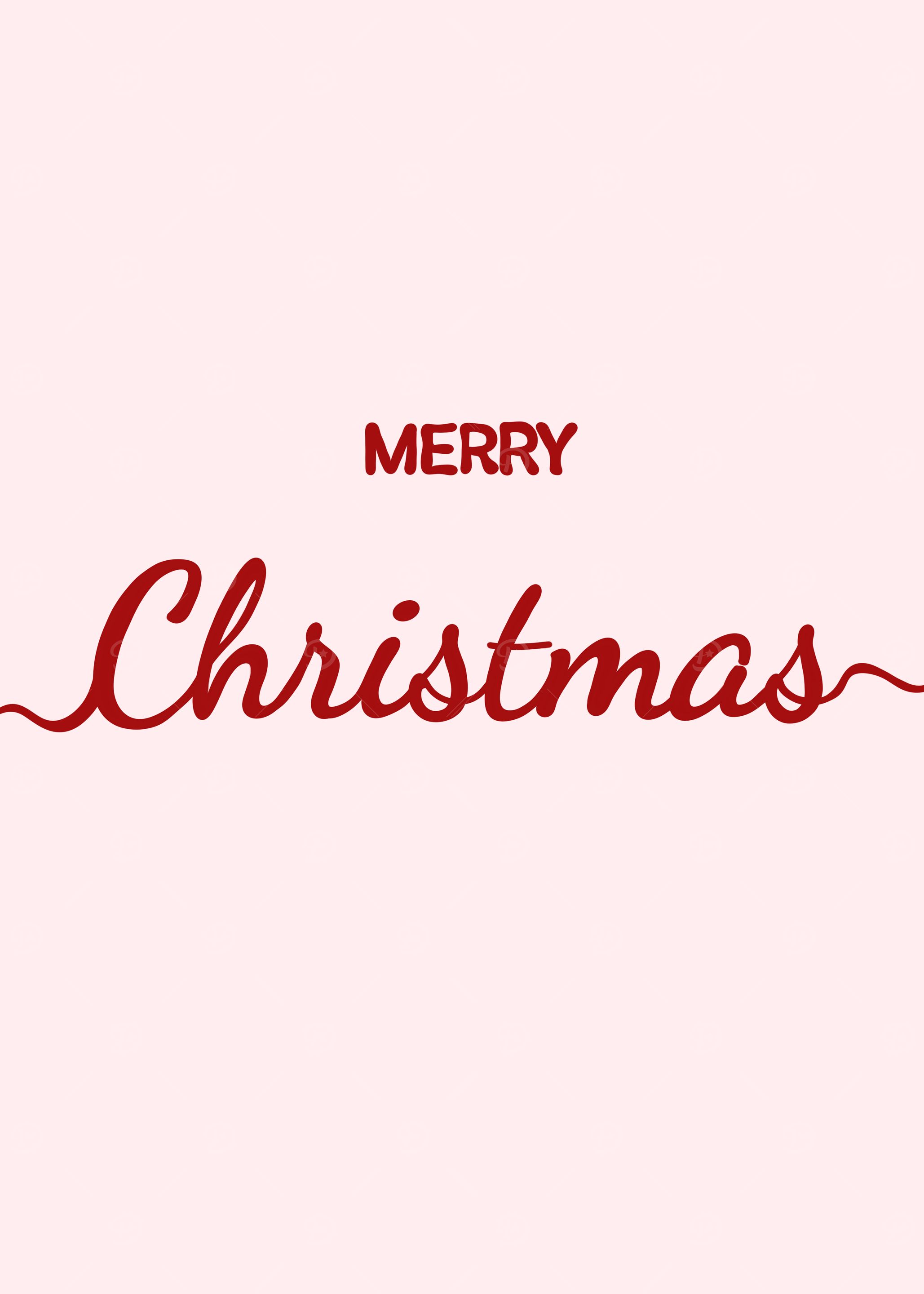 Merry Christmas Minimal art
