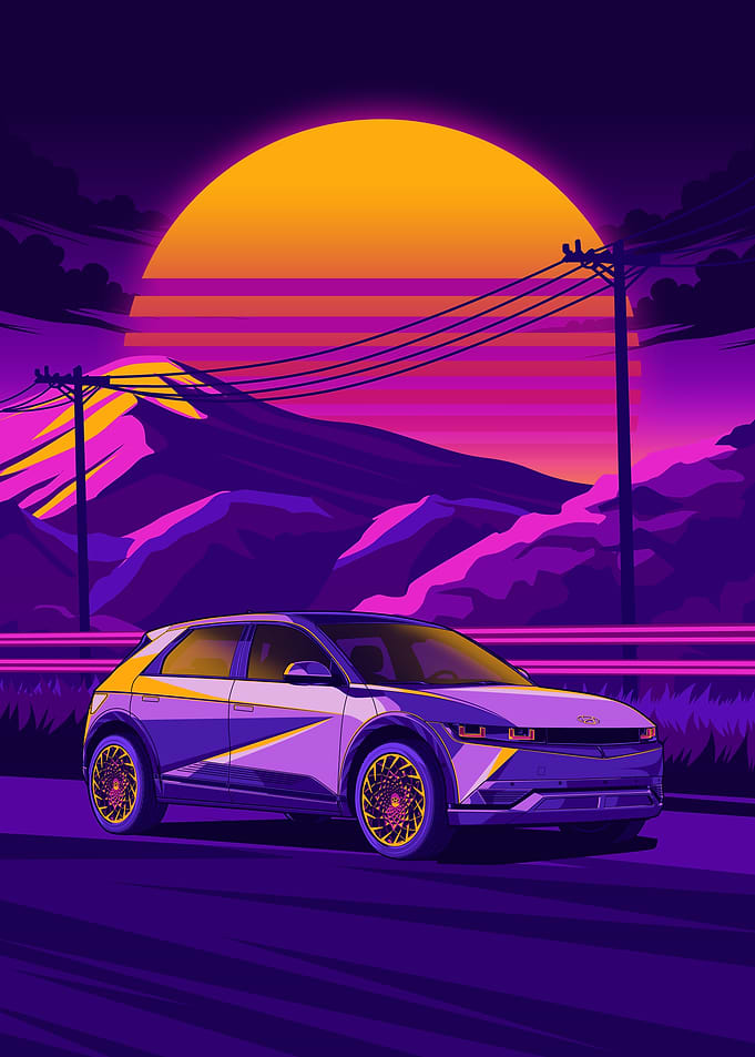 Hyundai Ioniq 5 Retro Sunset