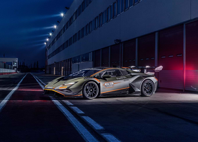Lamborghini Huracan Super Trofeo at Night
