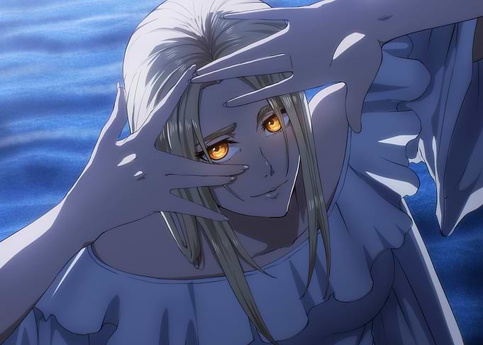 Anime Woman with Glowing Eyes