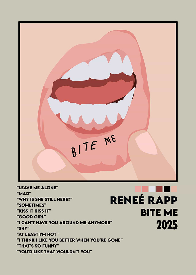Reneé Rapp Bite Me Album Cover