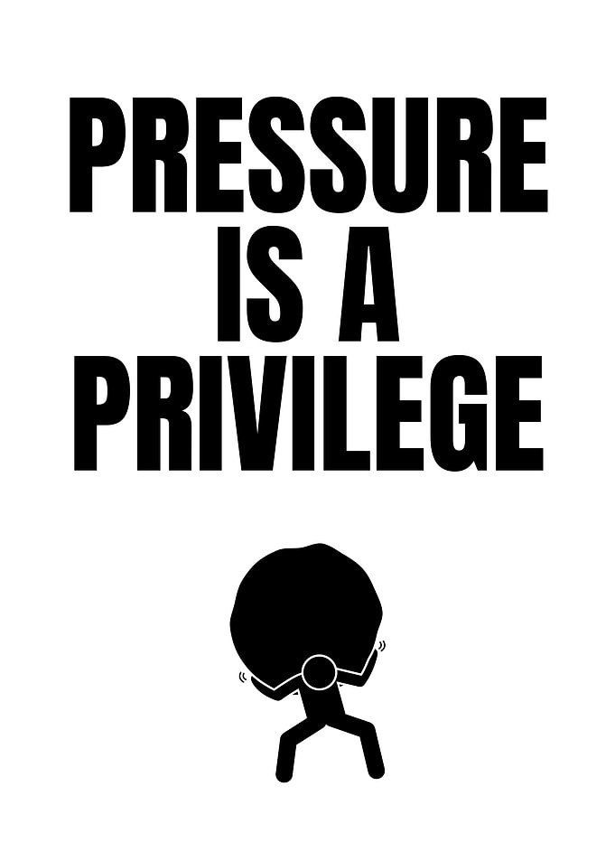 Pressure is a Privilege Motivational Art