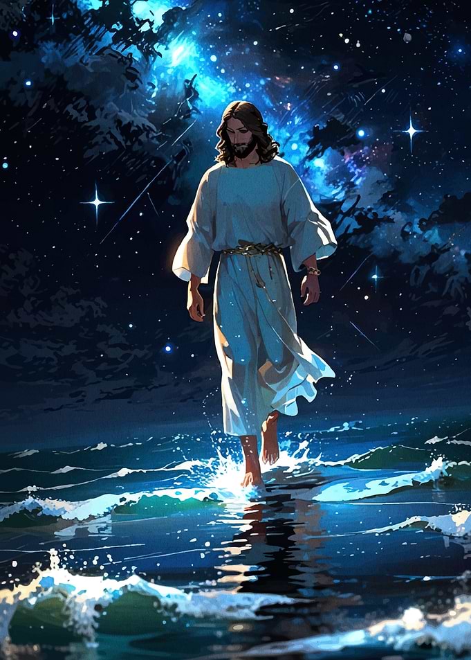 Jesus Walking Water